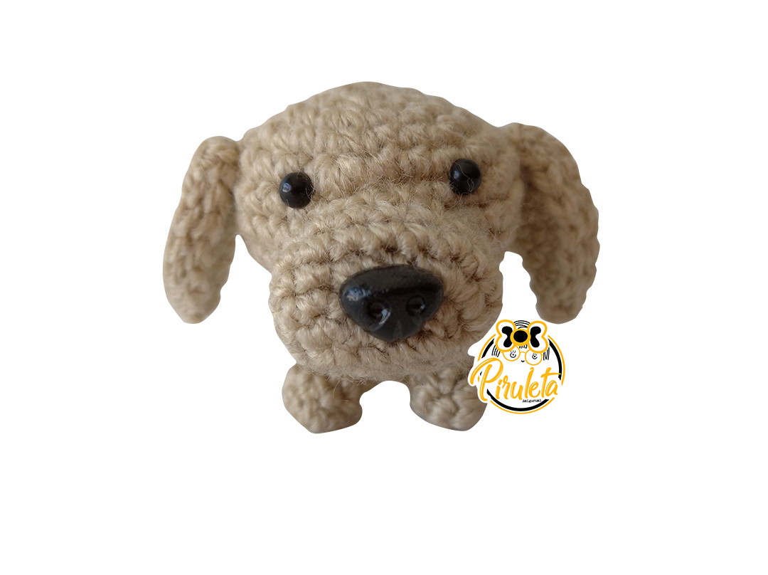 Perrito tejido crochet, mascota amigurumi