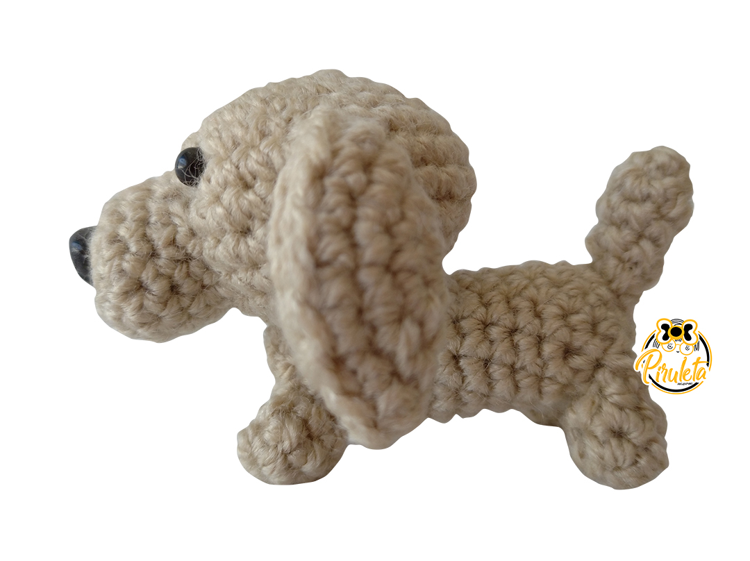 Perrito tejido crochet, mascota amigurumi - Imagen 2
